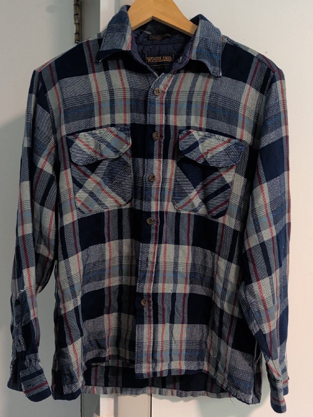 Woodland Blue Plaid Flannel Shirt - Men
